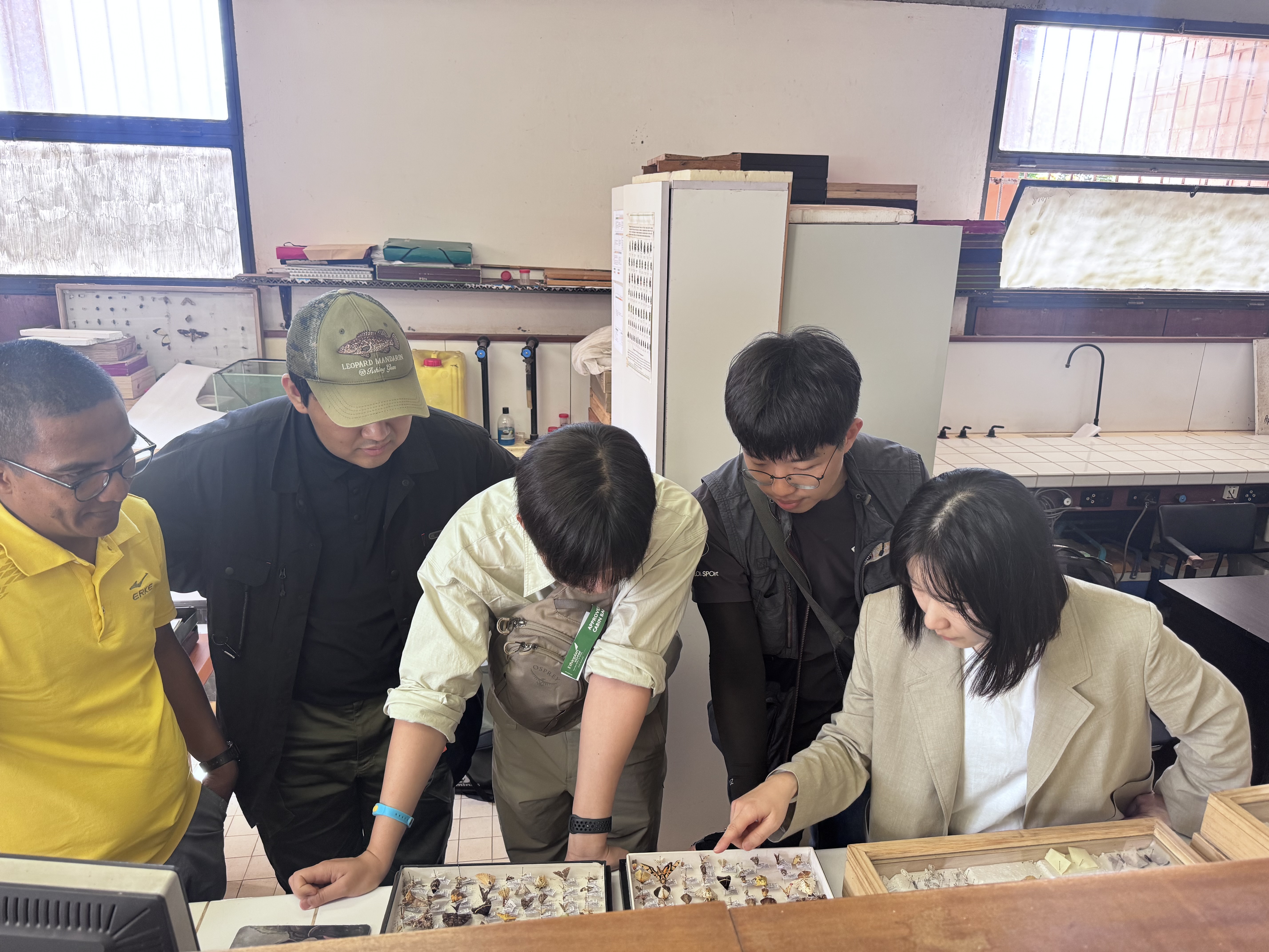 At the Entomology lab of Antananarivo University